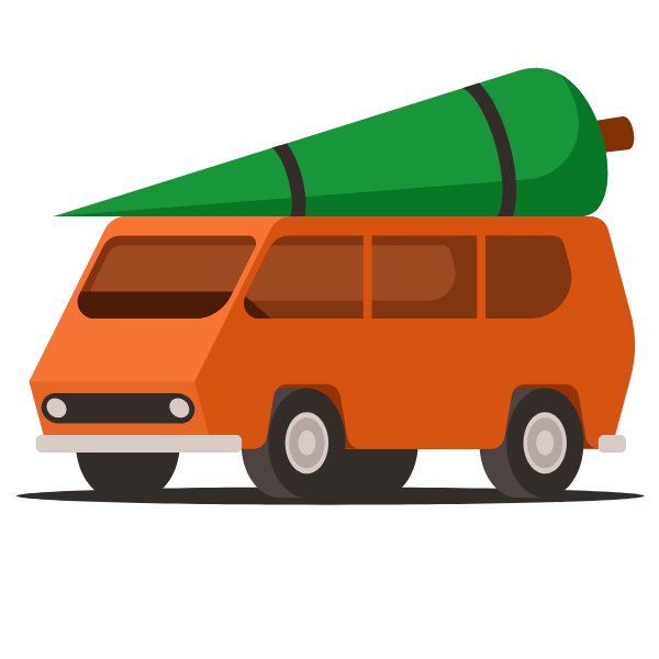 Spruce on a vehicle